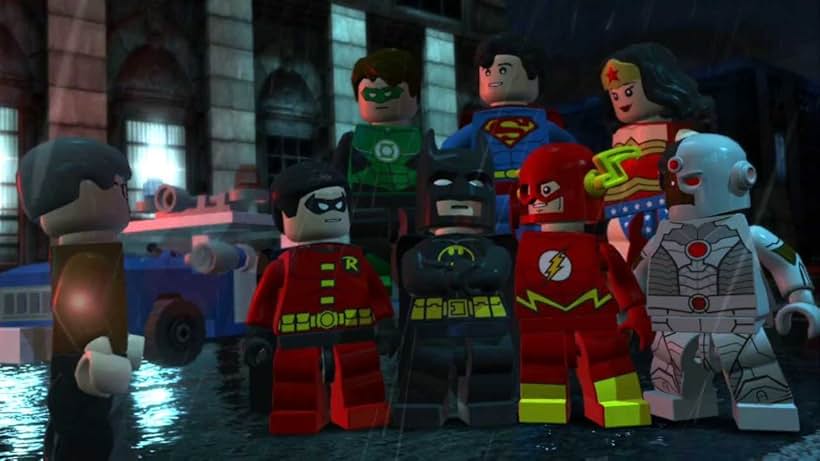 Brian Bloom, Cam Clarke, Townsend Coleman, Charlie Schlatter, Travis Willingham, Laura Bailey, and Troy Baker in Lego Batman 2: DC Super Heroes (2012)