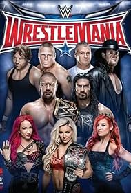 Mark Calaway, Paul Levesque, Shane McMahon, Brock Lesnar, Rebecca Quin, Ashley Fliehr, Jonathan Good, Joe Anoa'i, and Mercedes Varnado in WrestleMania 32 (2016)