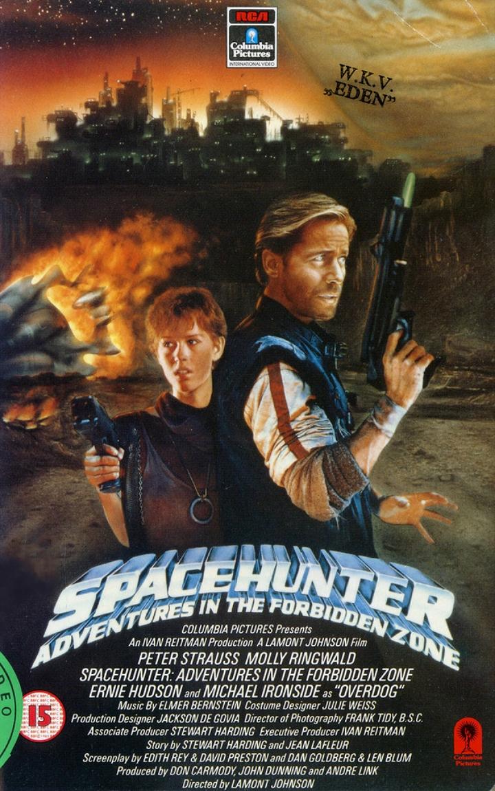 Molly Ringwald and Peter Strauss in Spacehunter: Adventures in the Forbidden Zone (1983)