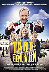 Helena Bergström, Mikael Persbrandt, Tomas von Brömssen, and Agnes Lindström Bolmgren in Tårtgeneralen (2018)