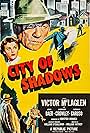 Kathleen Crowley and Victor McLaglen in City of Shadows (1955)