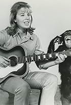 Cheryl Miller and Judy the Chimpanzee in Clarence, the Cross-Eyed Lion (1965)