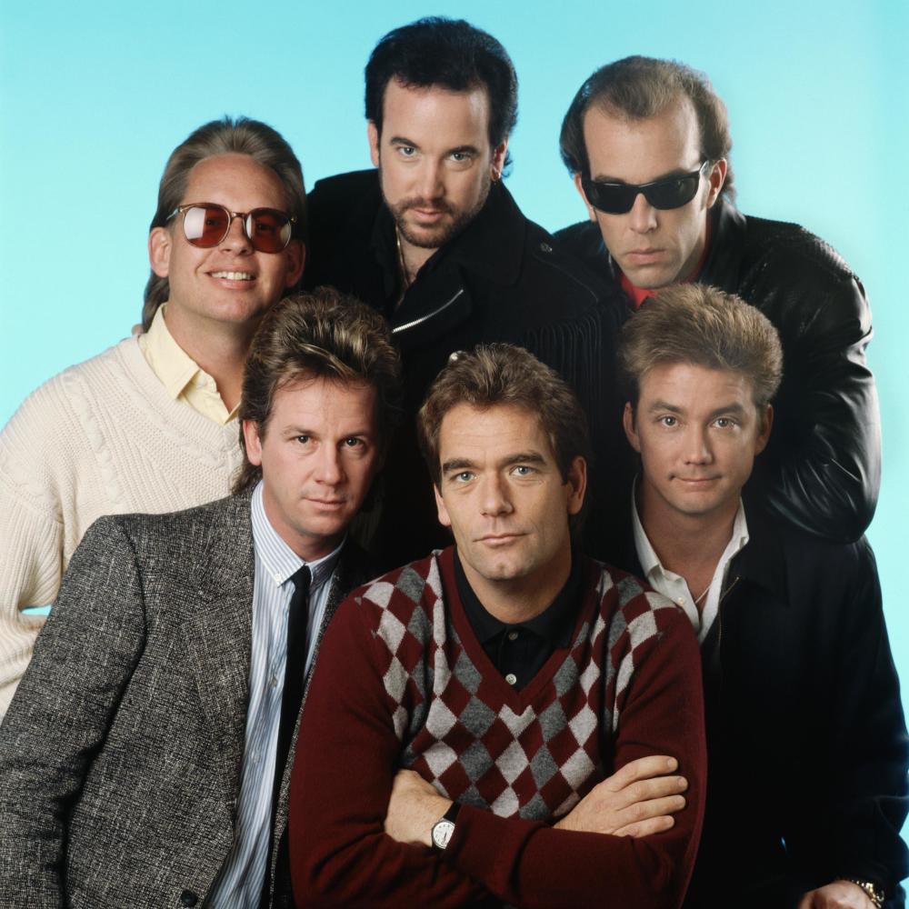 Mario Cipollina, Johnny Colla, Bill Gibson, Chris Hayes, Sean Hopper, Huey Lewis, and Huey Lewis & The News