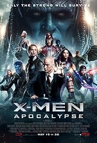 Nicholas Hoult, James McAvoy, Michael Fassbender, Oscar Isaac, Evan Peters, Olivia Munn, Jennifer Lawrence, Kodi Smit-McPhee, Alexandra Shipp, Sophie Turner, Tye Sheridan, and Ben Hardy in X-Men: Cuộc Chiến Chống Apocalyspe (2016)