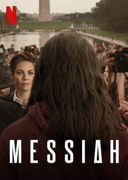 Michelle Monaghan and Mehdi Dehbi in Messiah (2020)