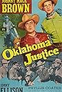 Lane Bradford, Johnny Mack Brown, Phyllis Coates, and James Ellison in Oklahoma Justice (1951)