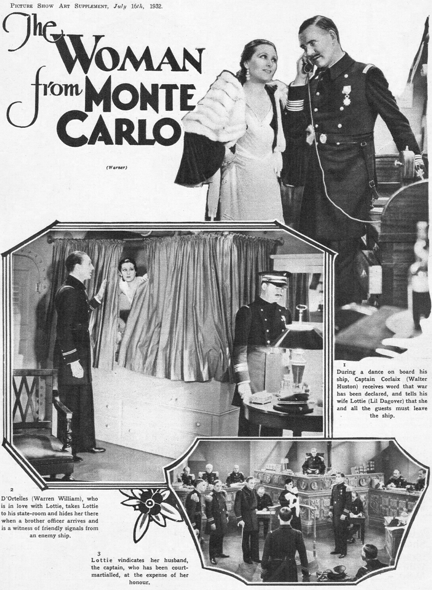 Lil Dagover, Walter Huston, Warren William, and John Wray in The Woman from Monte Carlo (1932)