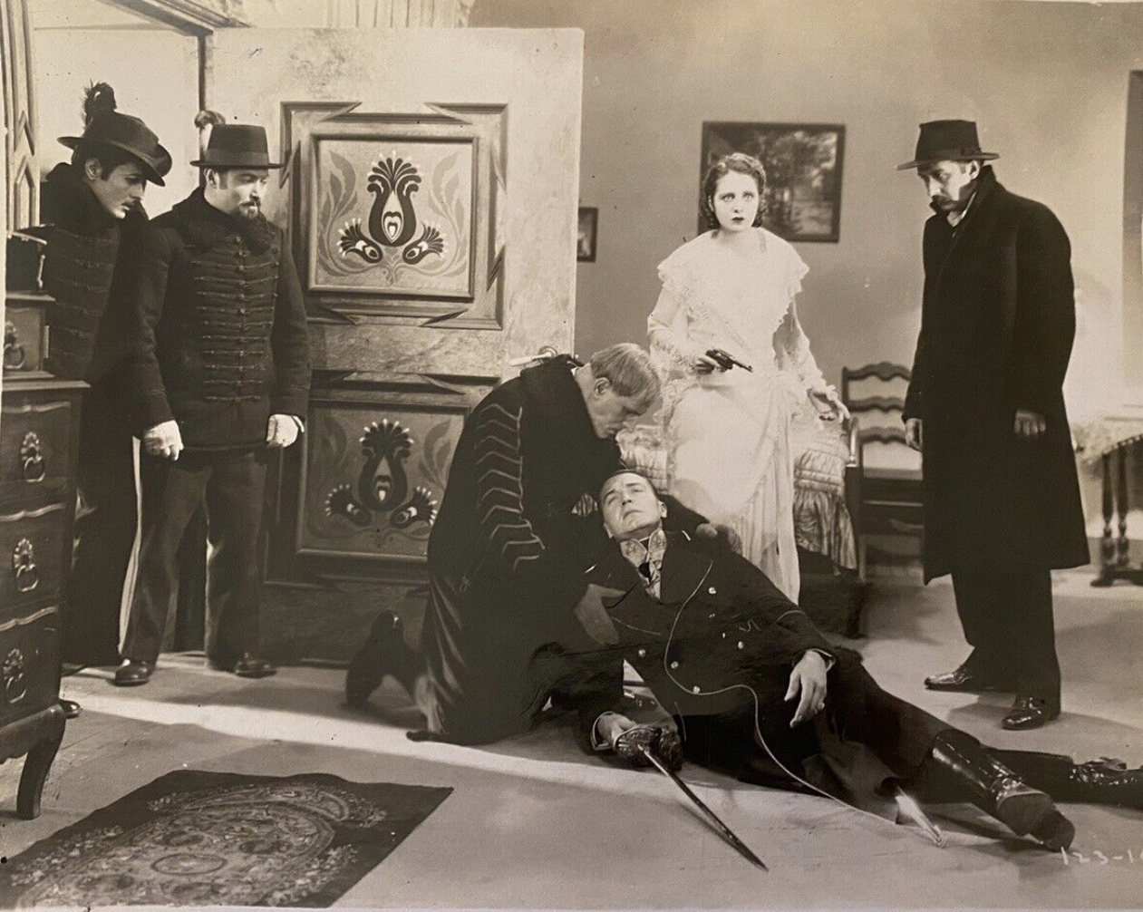 Clive Brook, Gustav von Seyffertitz, and Billie Dove in The Yellow Lily (1928)