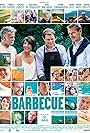 Guillaume de Tonquédec, Franck Dubosc, Lambert Wilson, and Florence Foresti in Barbecue (2014)