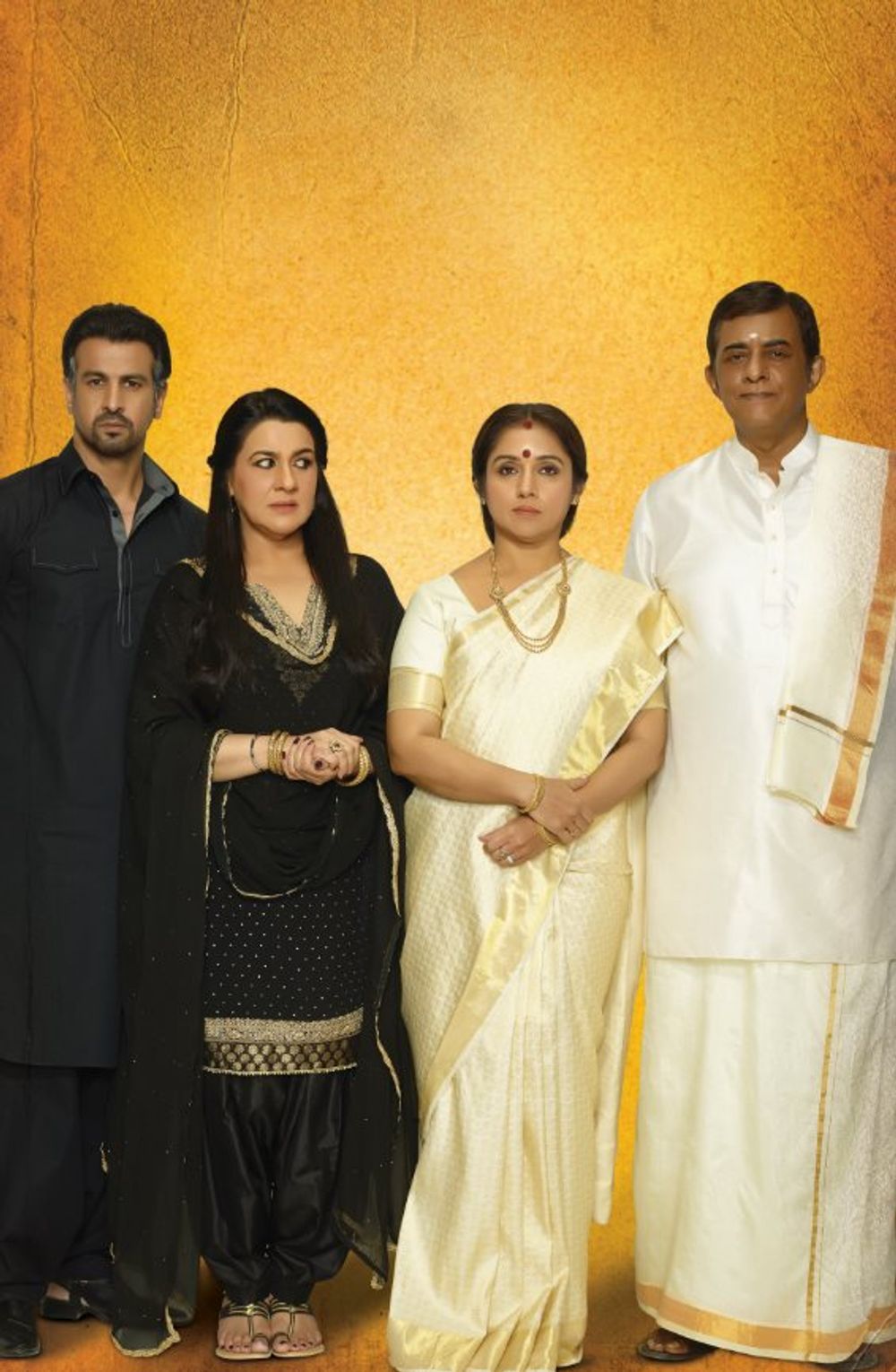 Revathi, Ronit Roy, Amrita Singh, and Shivkumar Subramaniam in 2 States (2014)