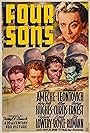 Don Ameche, Alan Curtis, George Ernest, Eugenie Leontovich, and Robert Lowery in Four Sons (1940)