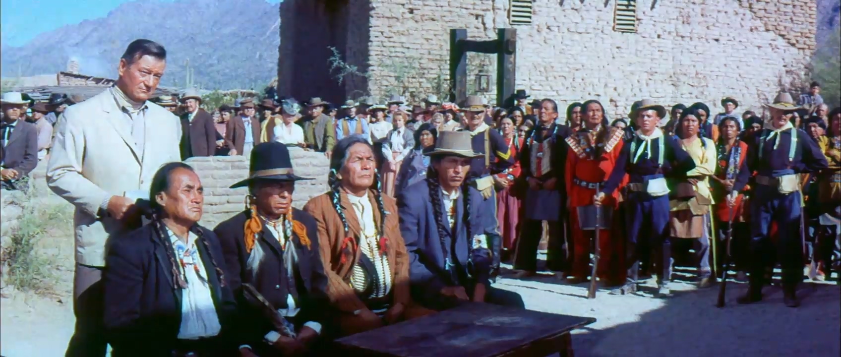 John Wayne and Michael Pate in McLintock! (1963)