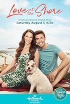 Amanda Righetti, Peter Porte, and Happy the Dog in Love at the Shore (2017)