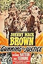 Johnny Mack Brown, Evelyn Finley, Raymond Hatton, and Max Terhune in Gunning for Justice (1948)