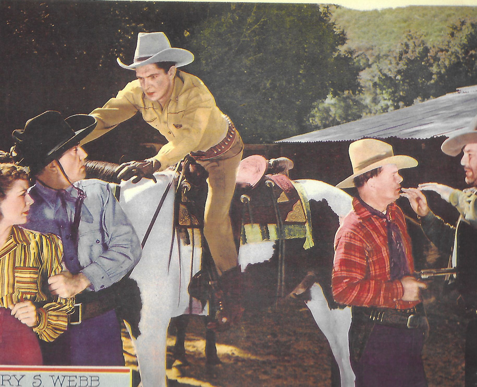 Ted Adams, Kit Guard, Claire Rochelle, Bob Steele, and Robert Walker in El Diablo Rides (1939)