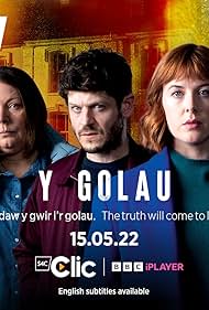 Joanna Scanlan, Iwan Rheon, and Alexandra Roach in Y Golau (2022)