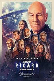 Michael Dorn, Jonathan Frakes, Gates McFadden, Marina Sirtis, Brent Spiner, LeVar Burton, Patrick Stewart, Jeri Ryan, Michelle Hurd, and Ed Speleers in Star Trek: Sự Hủy Diệt (2020)