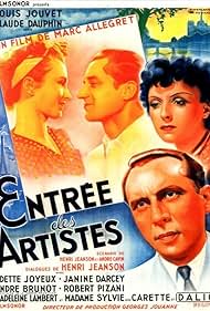 Janine Darcey, Claude Dauphin, Louis Jouvet, and Odette Joyeux in Entrée des artistes (1938)