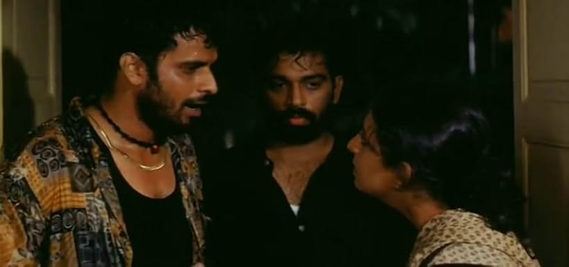 Manoj Bajpayee, J.D. Chakravarthi, and Shefali Shah in Satya (1998)