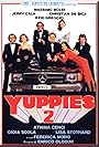 Massimo Boldi, Jerry Calà, Athina Cenci, Christian De Sica, Ezio Greggio, and Federica Moro in Yuppies 2 (1986)