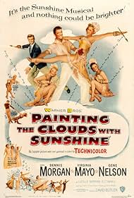 Dolores Castle, Virginia Gibson, Virginia Mayo, Dennis Morgan, Gene Nelson, and Lucille Norman in Painting the Clouds with Sunshine (1951)