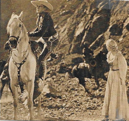 Ken Maynard, Cecilia Parker, and Tarzan in Honor of the Range (1934)