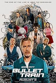 Brad Pitt, Hiroyuki Sanada, Michael Shannon, Aaron Taylor-Johnson, Joey King, Brian Tyree Henry, Andrew Koji, Zazie Beetz, and Bad Bunny in Sát Thủ Đối Đầu (2022)