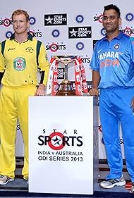 Mahendra Singh Dhoni and George Bailey in Star Sports India vs Australia ODI Series 2013 (2013)