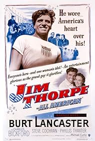 Burt Lancaster and Phyllis Thaxter in Jim Thorpe -- All-American (1951)