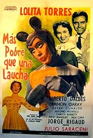 Jorge Rigaud and Lolita Torres in Más pobre que una laucha (1955)