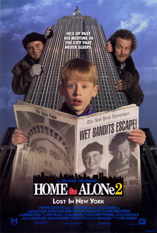 Macaulay Culkin, Joe Pesci, and Daniel Stern in Ở Nhà Một Mình 2: Lạc Ở New York (1992)