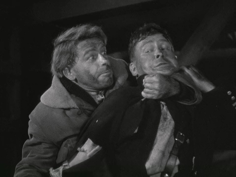 Barton MacLane and Paul Muni in Black Fury (1935)