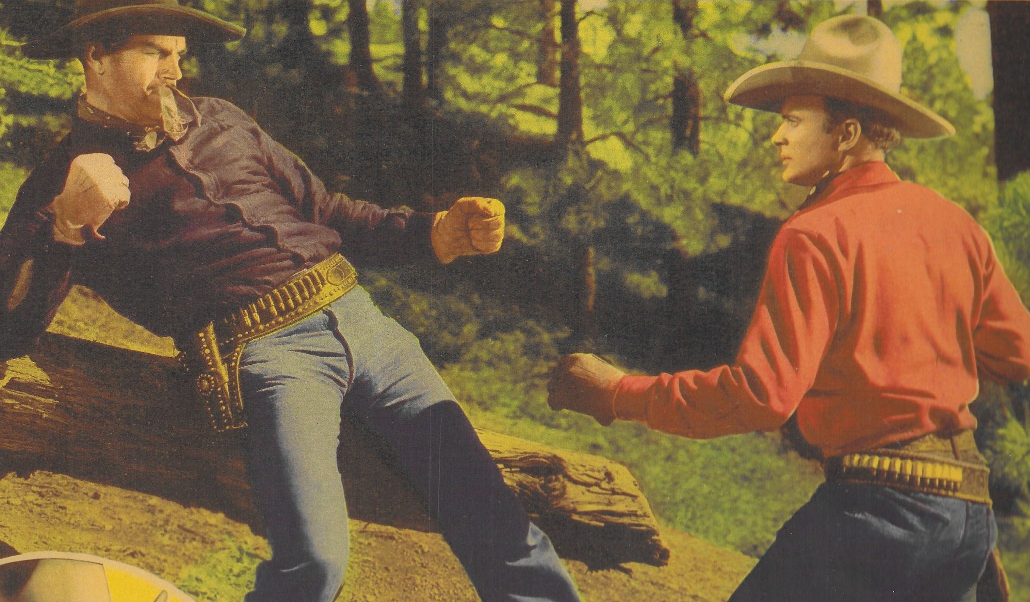 Bob Baker and Harry Woods in Courage of the West (1937)