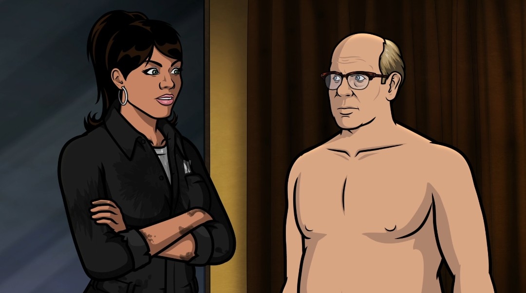 Stephen Tobolowsky and Aisha Tyler in Archer (2009)