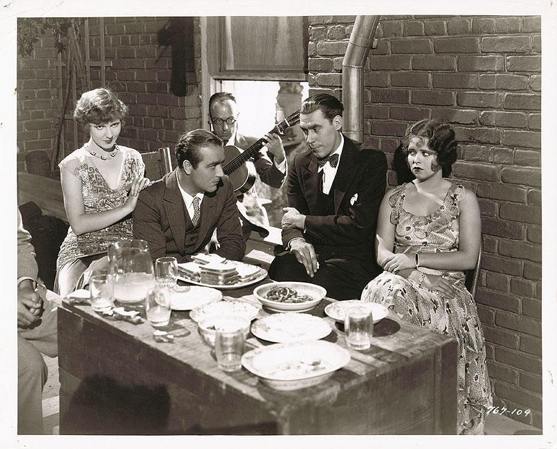 Jean Arthur, Clara Bow, Eddie Dunn, and James Hall in The Saturday Night Kid (1929)