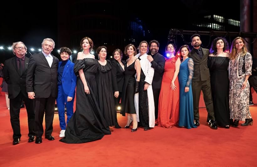 The cast of "Bad Living" and "Living Bad" at the 73rd Berlinale Red Carpet Premiere