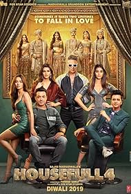 Bobby Deol, Akshay Kumar, Riteish Deshmukh, Kriti Kharbanda, Pooja Hegde, and Kriti Sanon in Ngôi Nhà Vui Vẻ 4 (2019)