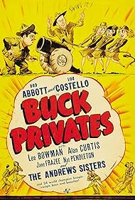 Bud Abbott, Laverne Andrews, Maxene Andrews, Patty Andrews, Lou Costello, and The Andrews Sisters in Buck Privates (1941)