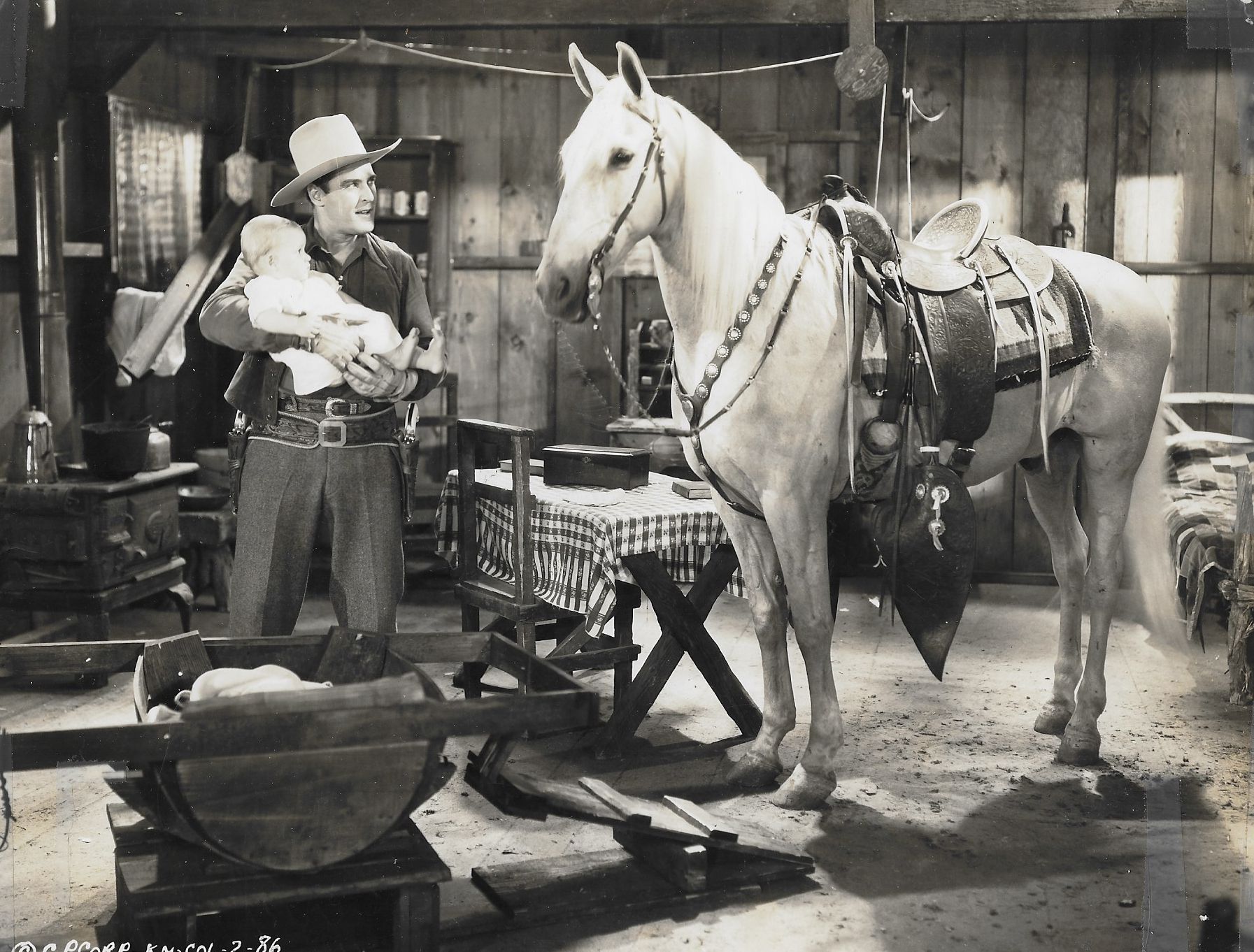 Ken Maynard and Tarzan in Heir to Trouble (1935)