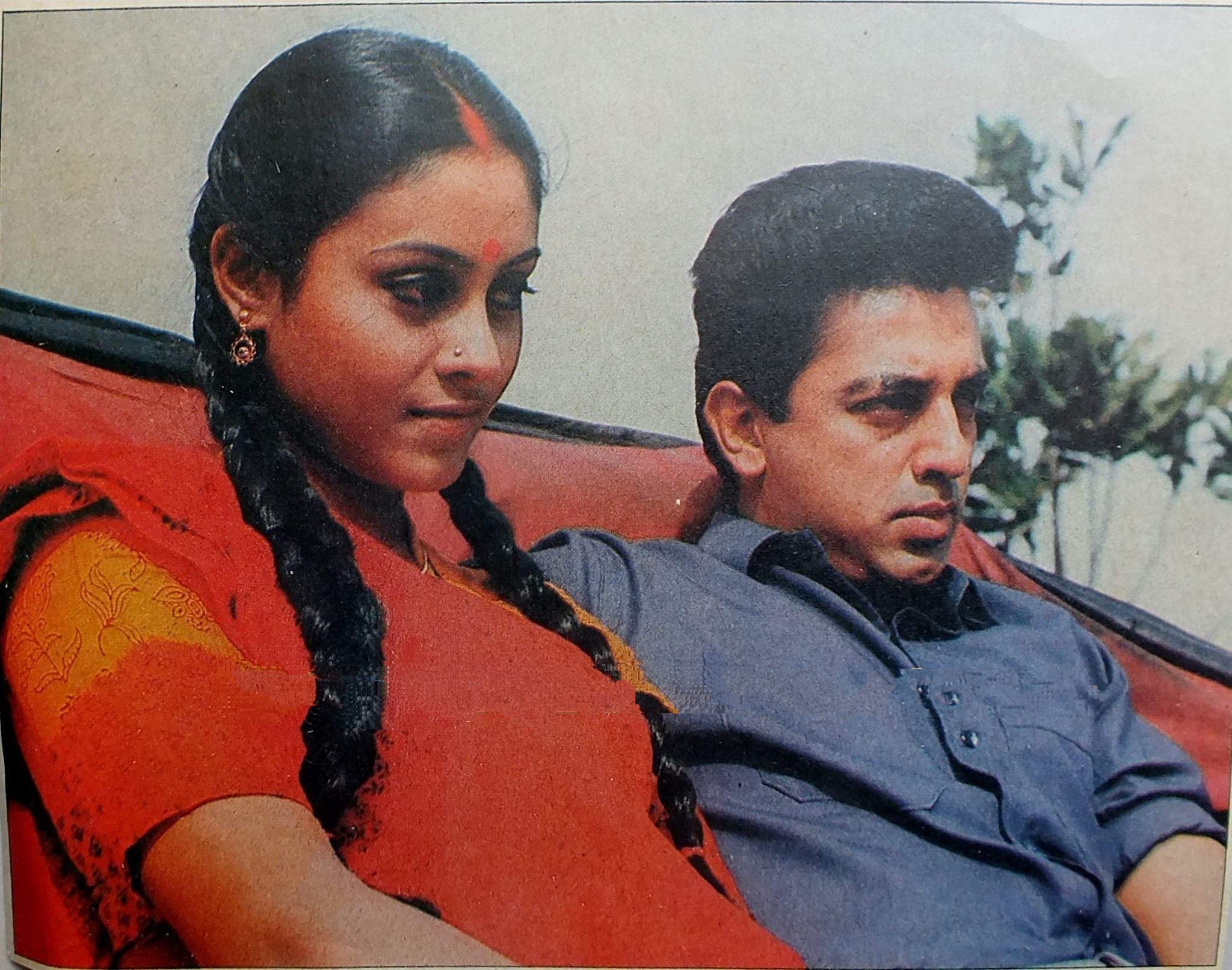 Kamal Haasan and Saranya Ponvannan in Nayakan (1987)