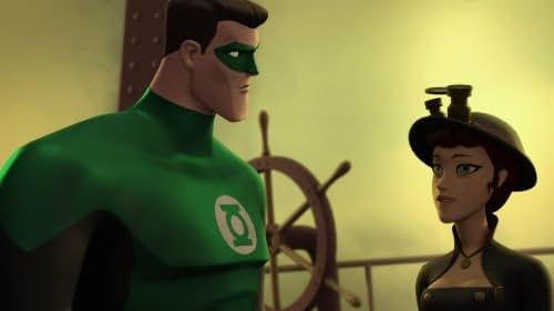 Josh Keaton and Grey Griffin in Green Lantern: The Animated Series (2011)