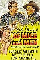 Lon Chaney Jr., Betty Field, and Burgess Meredith in Of Mice and Men (1939)