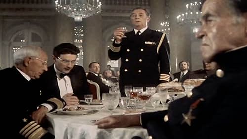 Robert Mitchum, David Dukes, and Charles Lane in The Winds of War (1983)