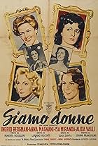 Ingrid Bergman, Anna Magnani, Isa Miranda, and Alida Valli in Siamo donne (1953)