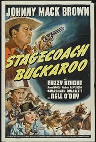 Johnny Mack Brown, Fuzzy Knight, and Nell O'Day in Stagecoach Buckaroo (1942)