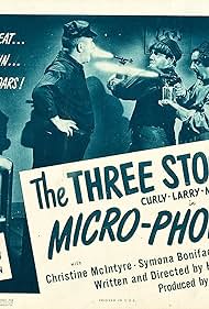 Moe Howard, Larry Fine, and Curly Howard in Micro-Phonies (1945)