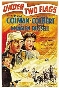 Claudette Colbert, Ronald Colman, and Victor McLaglen in Under Two Flags (1936)