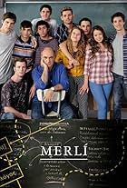 Francesc Orella, Pau Poch, Albert Baró, Pol Hermoso, Marcos Franz, Júlia Creus, David Solans, Adrian Grösser, Iñaki Mur, and Elisabet Casanovas in Merlí (2015)