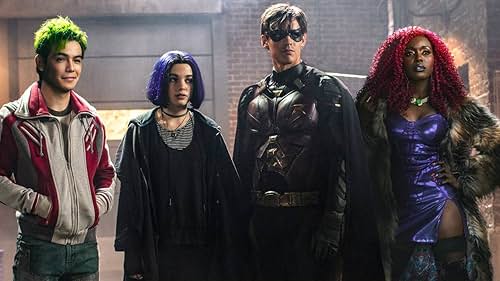 Anna Diop, Ryan Potter, Brenton Thwaites, and Teagan Croft in Titans (2018)