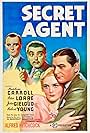 John Gielgud, Peter Lorre, Robert Young, and Madeleine Carroll in Secret Agent (1936)